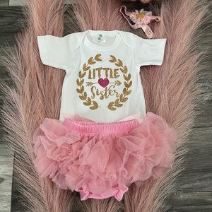 Sparkle Sisters 3 piece set for baby (NWT)